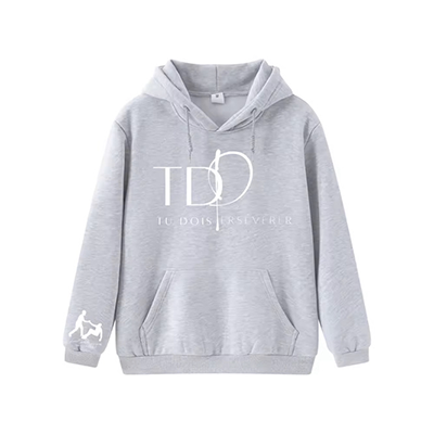 Sweat à capuche gris