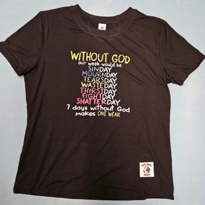 T-shirt bleu marine logo en grand