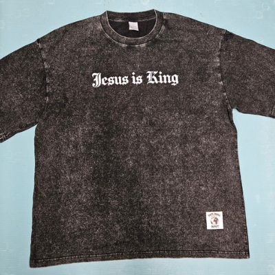 T-shirt vert logo en grand