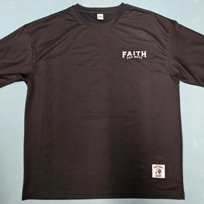 T-shirt bleu ciel logo en grand