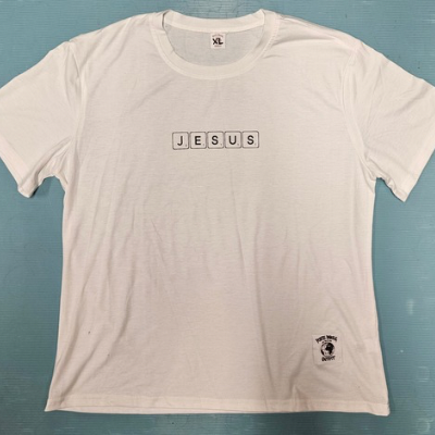 T-shirt bleu ciel logo en grand (Copie)